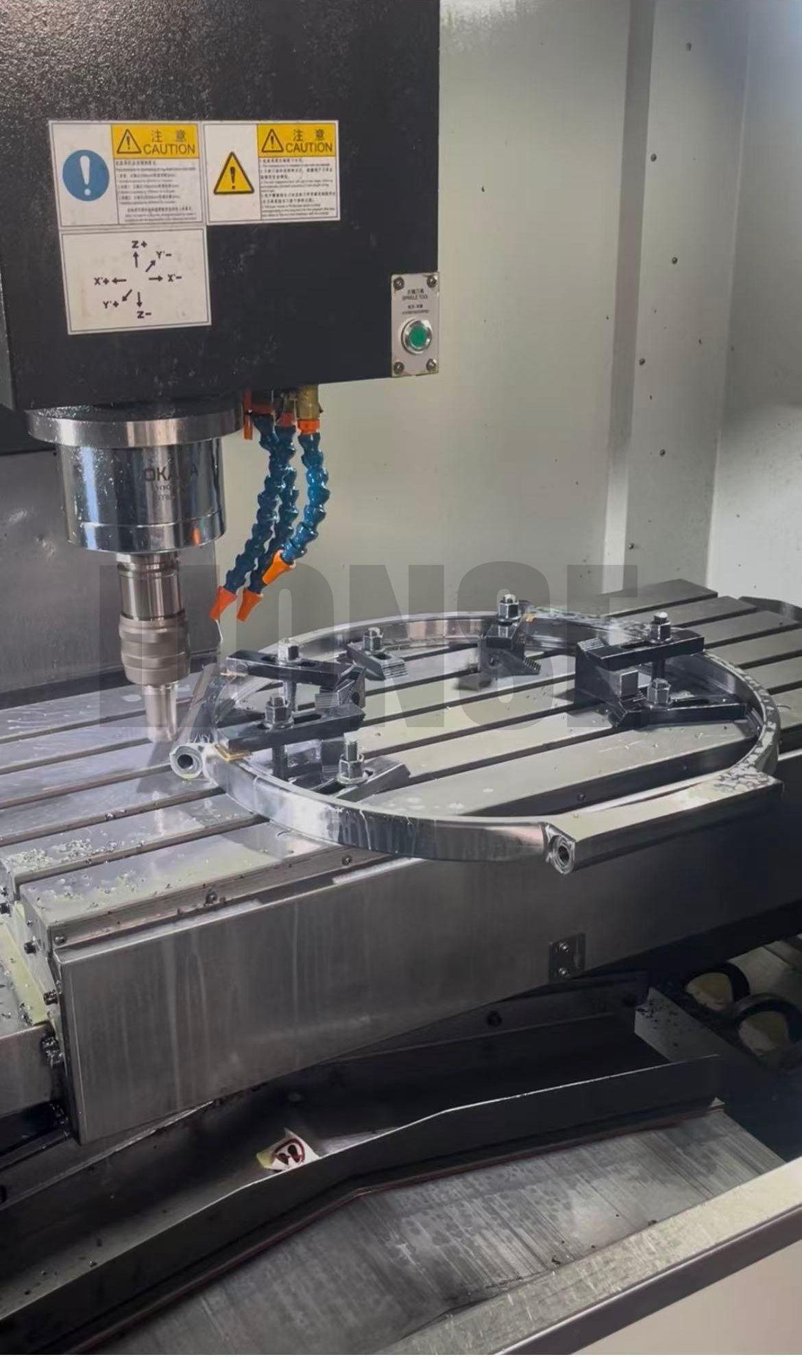 Große Bohrung, Edelstahl-Mehrrillen-Sicherungsring, kundenspezifische Ösen